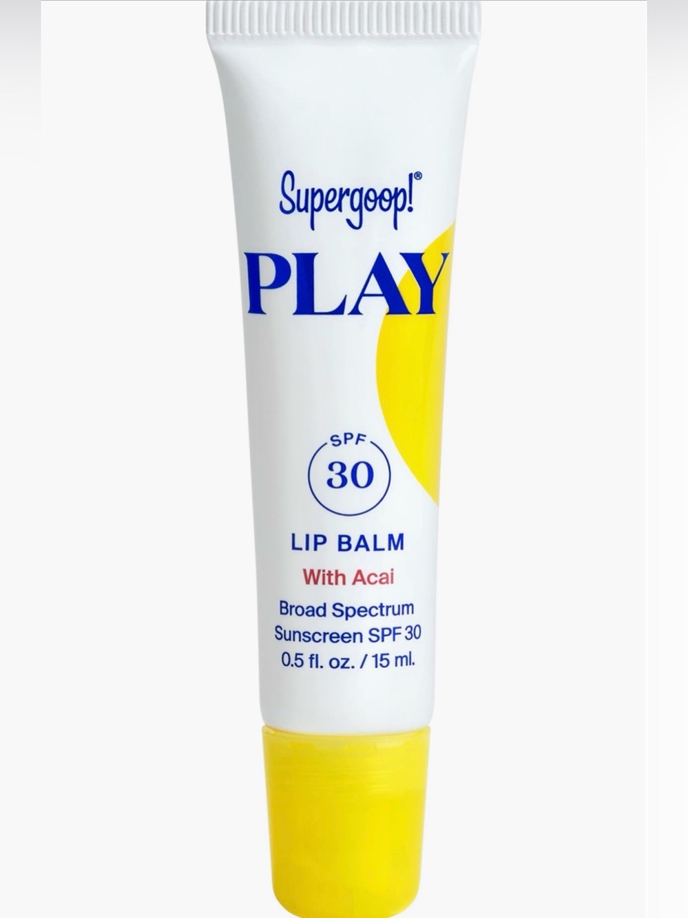 NEW Supergoop play lip balm 30 spf with mint
